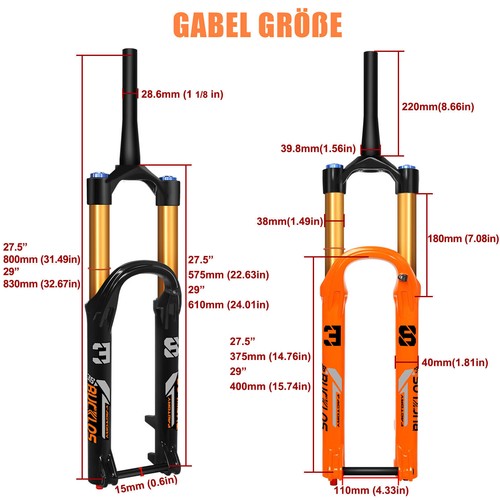 Mtb bike 29 - 27,5/29", 180mm
