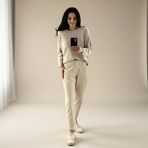 Cordhose beige damen - beige, hose