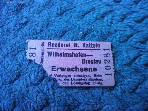 Ticket vor 1945 reederei - ticket,
