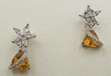 Citrinn - Ohrringe