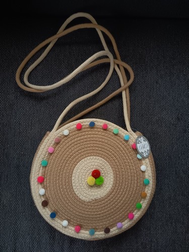 Umhängetasche jutetasche rund - jutetasche,