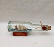 Vintage Buddelschiff Antike 18 cm Flaschenschiff  Gorch Fock  1958