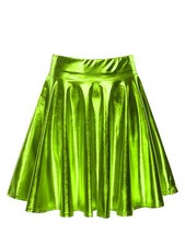 DE Damen Wetlook Kurz Minirock