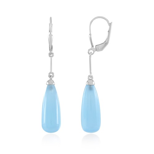 Cavill blaue onyx ohrringe - blaue,