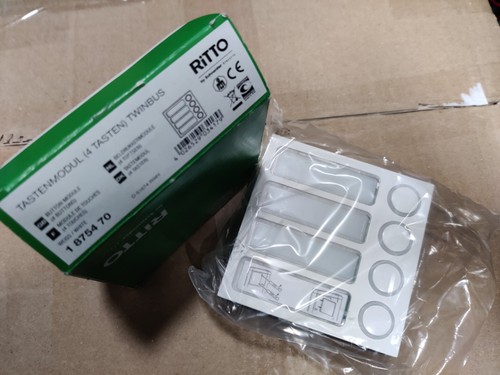 Ritto twinbus tastenmodul 1 - twinbus, 4-tastenmodul