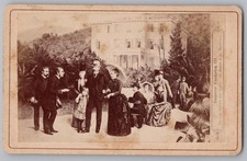 CDV Kaiser Friedrich III. mit Haus & Ärzte Carte de Visite