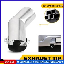 2x Auspuffblende Edelstahl