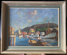 ::ÖLGEMÄLDE HÄUSE BOOTE