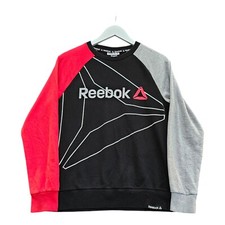 Reebok Vintage Kinder Sweatshirt 14-16 Jahre 90s Colour Block Y2K Crewneck K288