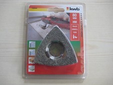 KWB Delta Raspel HM Ø 80 mm, für Holz, Stein, Beton/Zubehör Oszillationswerkzeug