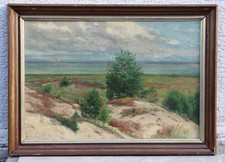 Helene Cramer (1844-1916 Hamburg) - Dünenstrand bei Hamburg - Gemälde
