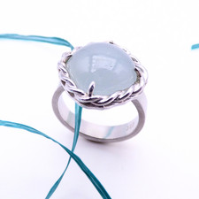 Romantischer Silberring mit