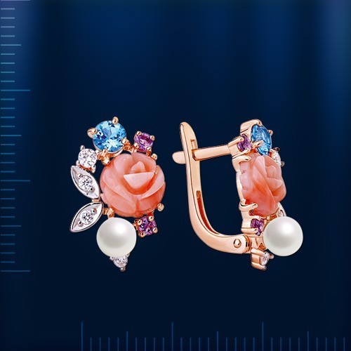 Russische rose rotgold - russische, 585