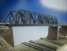 Gitterträgerbrück , Bausatz Polystyrol,  cnc gefräst,  Spur TT  1:120