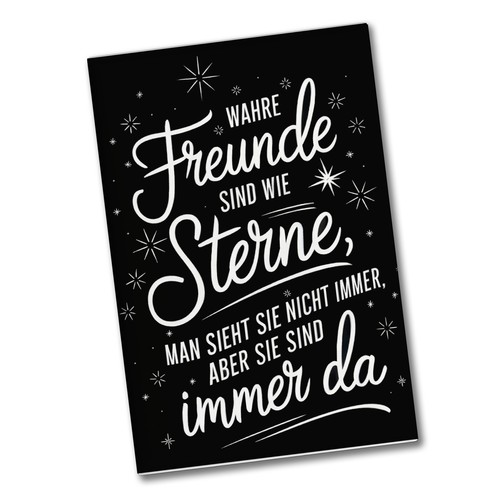 Wahre freunde sind wie sterne - wahre,