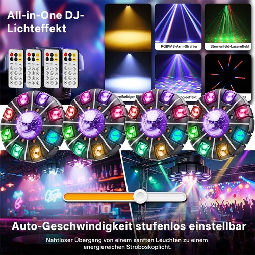 4stk 200w beam discokugel - 4stk,
