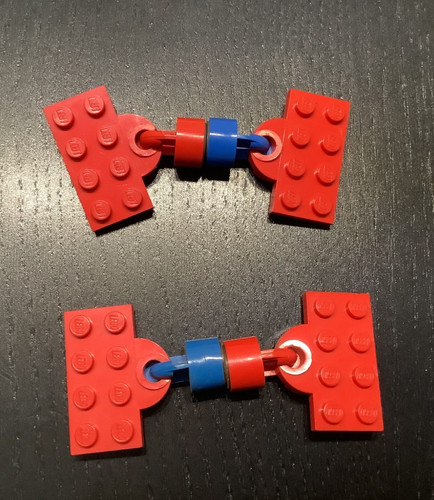 Lego magnet kupplung rot - magnet, blau