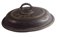 Silber Teller Deckel Servierschale EPNS 2972 6 & hartgelötet signiert antik org