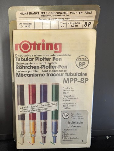 Rotring mpp röhrenplotter - rotring, mpp-8p