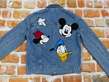*WALT DISNEY CASUAL DAMEN JEANS JACKE*MICKEY MINNIE MOUSE DONALD*GR: S*WIE NEU