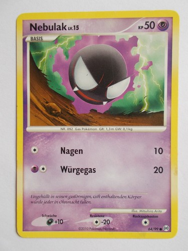 Pokemon karten nebulak - pokemon, 64/99