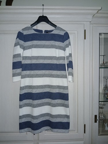 Kleid blau weiß - gr.,