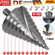 6-60mm HSS Titan Fräser Senker Stufenbohrer Konusbohrer Schälbohrer Kegelbohrer~