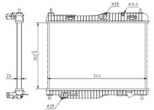 MTR Motorkühler Wasserkühler 13054772 für FORD FIESTA 6 CB1 CCN Van ECOSPORT MAX