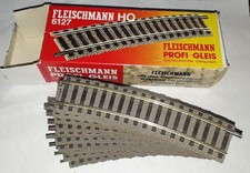 10x Fleischmann H0 6127 - geb. Profigleis R 420 - je 18°- HO - OVP