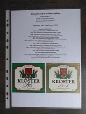 Bieretiketten, (c24) Oschersleben (Bode), Klosterbrauerei Hadmersleben