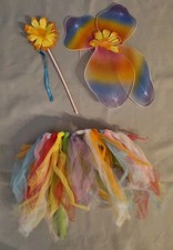 Regenbogen Fee Kostüm 3 Teile