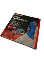 Parkside Diamant-Trennscheiben Set PWSZ 20 A2 4-teilig Ø125 Ø110 Flex Nass Trock