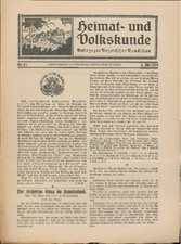 Heimat und Volkskunde. Beilage