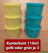 3 x KUNTERBUNT je 110ml gelb oder grün Tupperware Neuware Originalverpackt