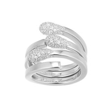 Weißer Topas Zirkon Sterling