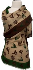 Trachtenschal Hirsche bedruckt