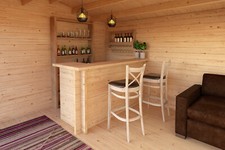 BAR für Gartenhaus 200x75 cm