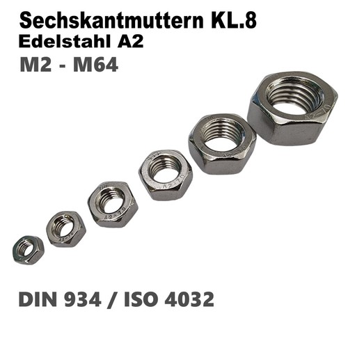 Din 934 sechskantmuttern - 934,