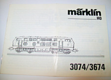 Märklin H0 3074, 3674 - Bedienungsanleitung Diesellok BR 216