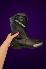 FASTWAY Motorradstiefel Schwarz Gr. 39 – Racing / Touring – Top Zustand