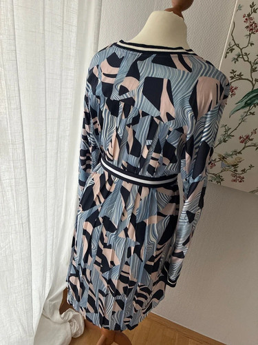 Marc cain seidenkleid blau - cain,