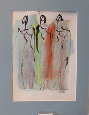 Frauen Orig. Zeichnung Kunst