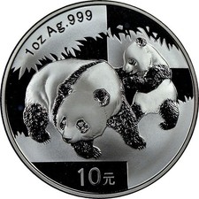 CHINA PANDA 1 OZ SILBER MÜNZE