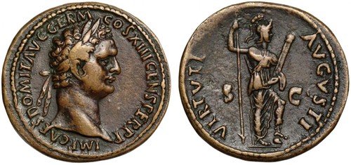 Domitian bronze 81 - 81-96, ad