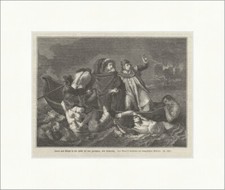 Dante und Virgil in der Hölle bei den Zornigen Holzstich Orignal Superpreis 0139
