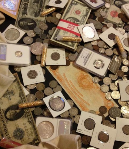 Old estate coin lots - lots,