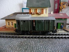 Märklin 310/1 - alter Zugbegleitwagen in OVP, Metall Schiebetüren und Unterbau