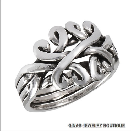 Hübscher puzzle ring lagen - , 4