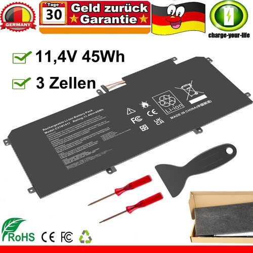 45wh c31n1411 akku für asus - c31n1411,