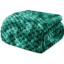 Elegante Jacquard-Fleece Decke